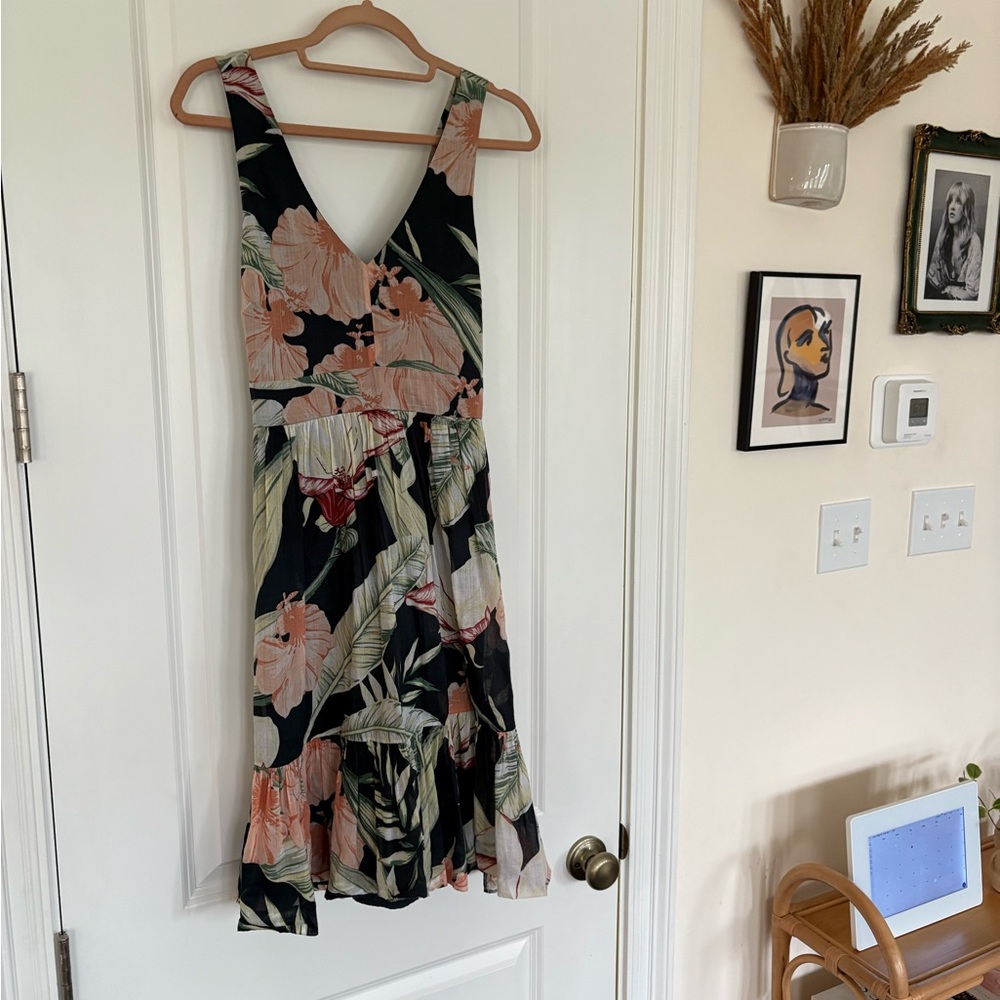 Floral Black Dress